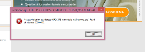 Artigo - ERRO: Access violation at address - Atendimento web
